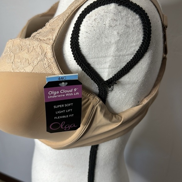 Olga NWT Tan Lace Bra Size 44C - Picture 3 of 10